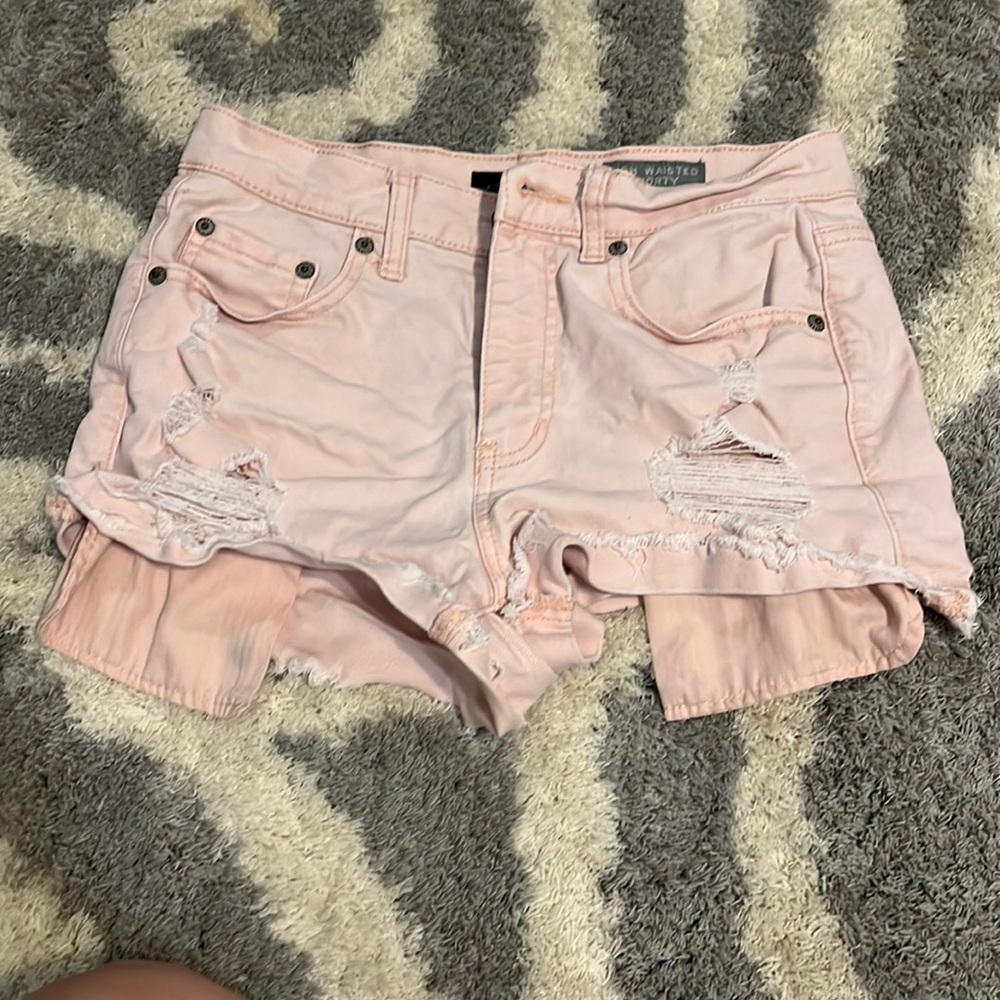 Aeropostale high waisted shorty jean shorts. size 4